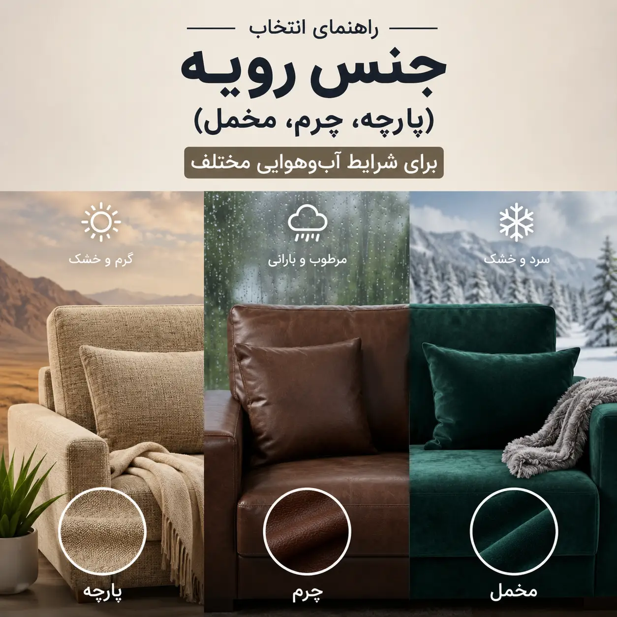 جنس رویه مبل