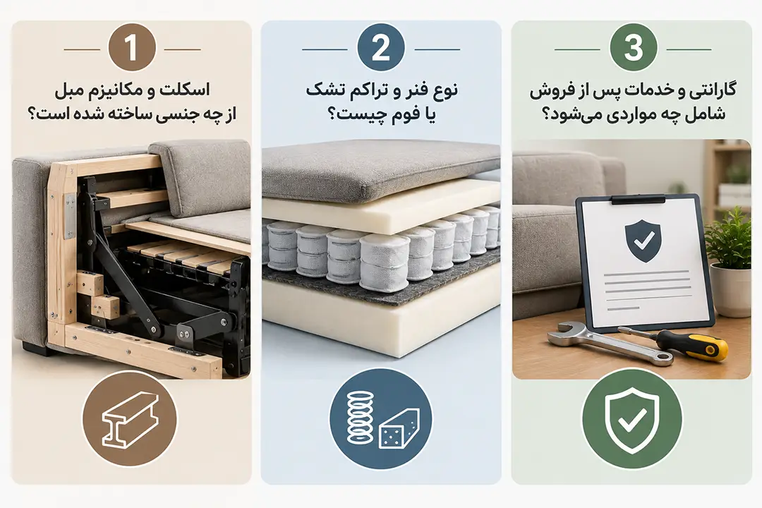 سه سوال که پیش از خرید مبل تختخواب شو باید از فروشنده بپرسید